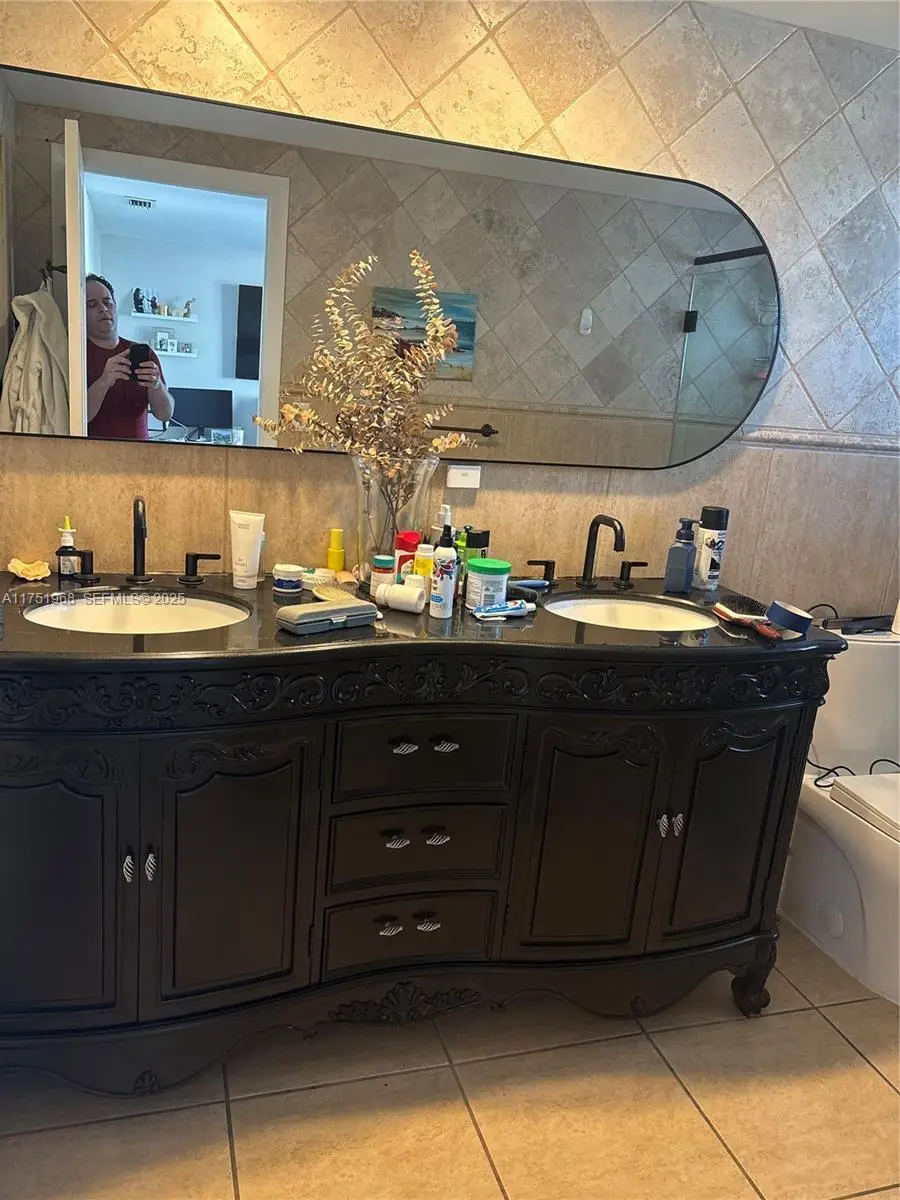 Master Bathroom completely tiled