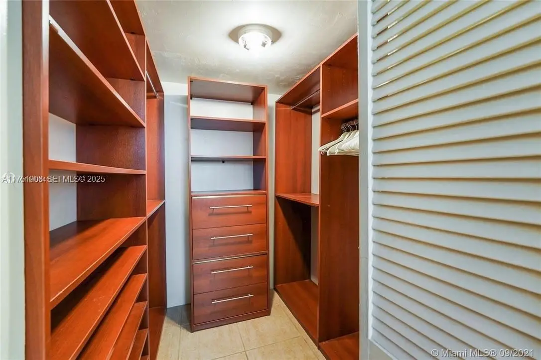 Master closet with custom builtins
