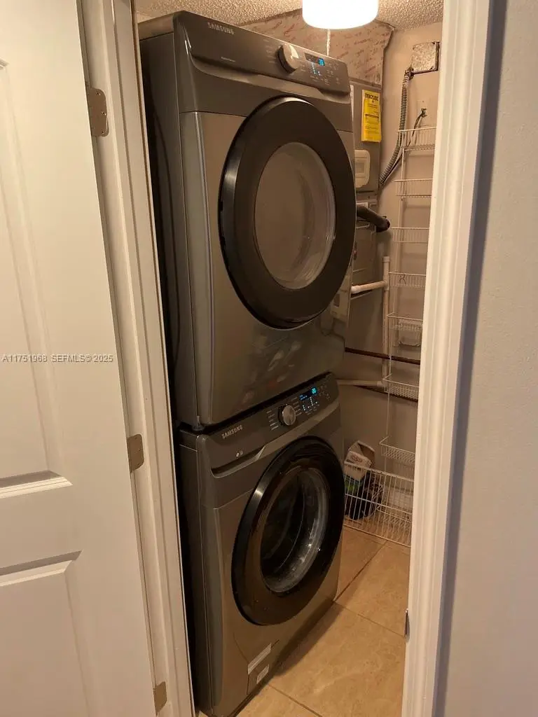 New washer and dryer
